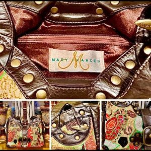 Fabulous Mary Frances Embellished Feather Accent Y2K Vibes Handbag Small NR001 main image 0